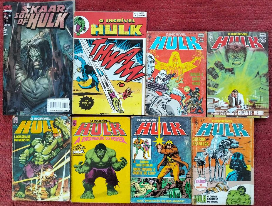BD Hulk Marvel - Abril Jovem, etc
