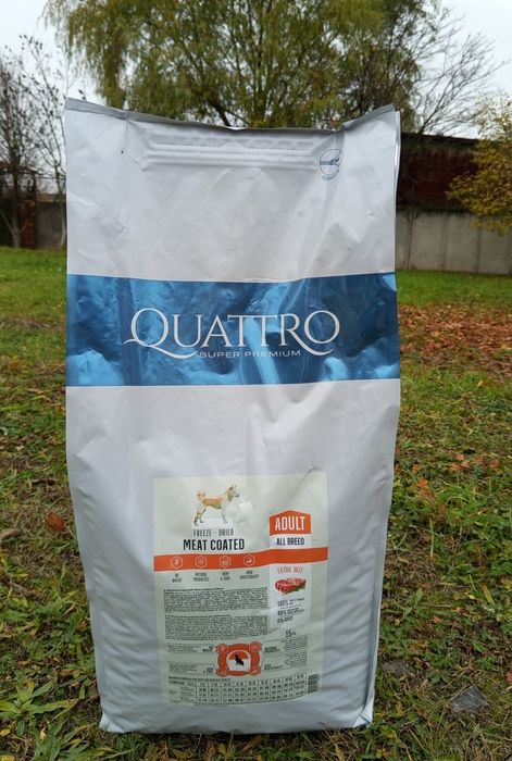 корм для собак QuattroАкція!15кг супер-преміальний