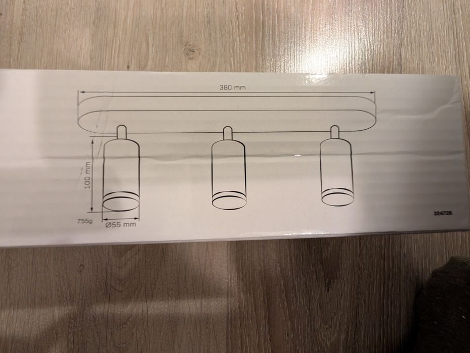 Oprawa sufitowo-ścienna. Turyn. IP44. 3xGU10