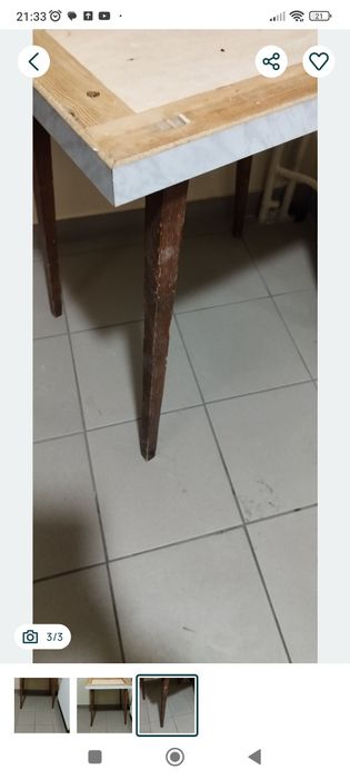 Nogi do stołu PRL