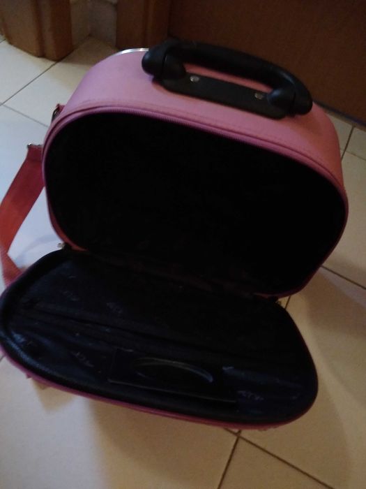 Mala acessório de viagem, rosa.