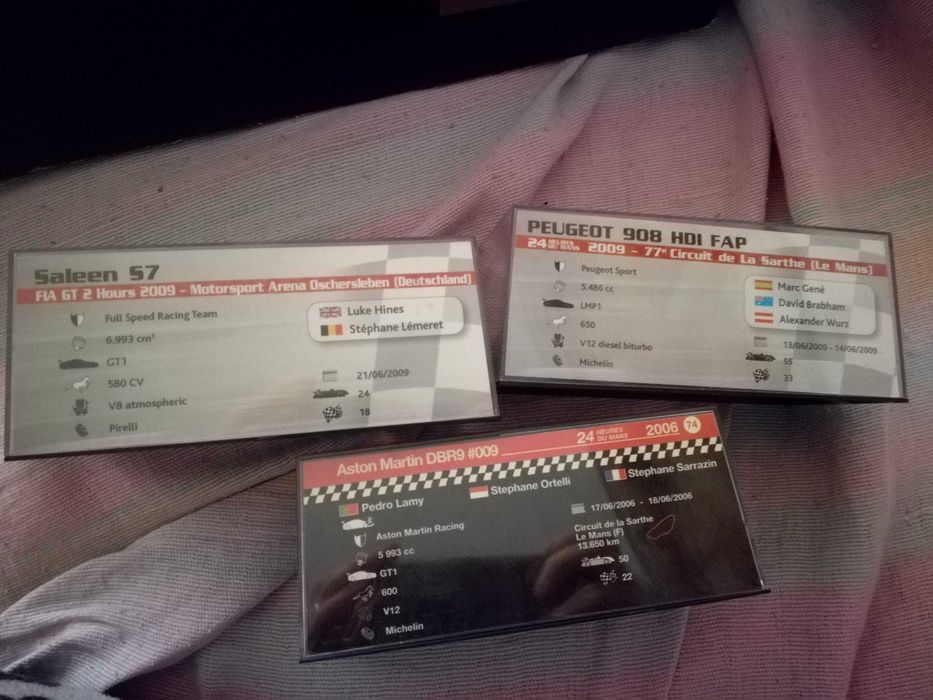 Miniaturas 1/43 24 horas Le Mans variadas preço unidade