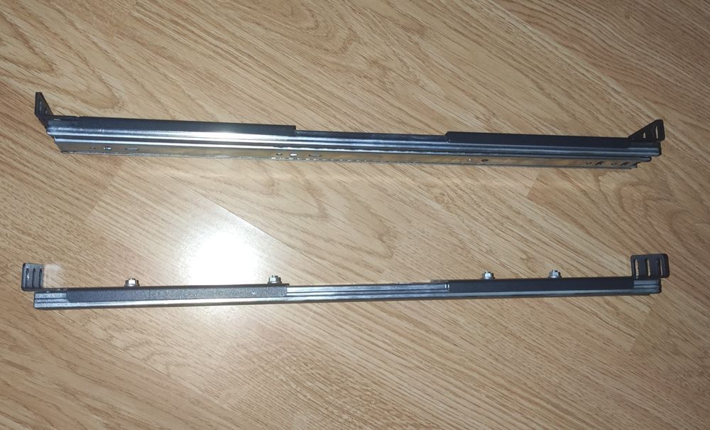 Calhas telescópicas 450 mm extensíveis rack 19" IPC NOVAS