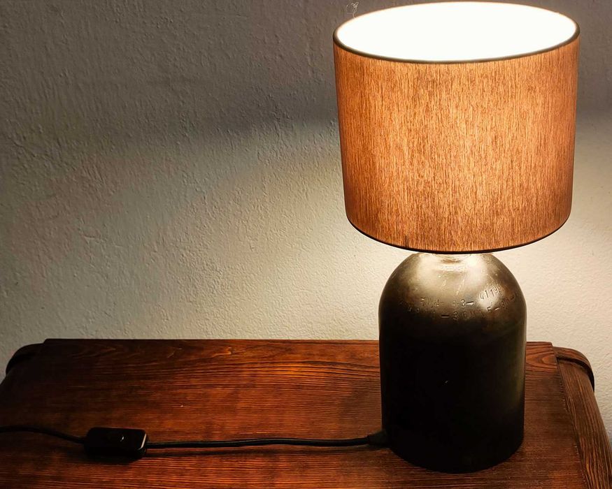 Lampa stołowa - butla nurkowa