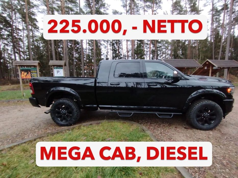 RAM 2500 MEGA CAB, Diesel, 6,7, 370 KM, 4X4 - Zarejestrowany i ubezpieczony