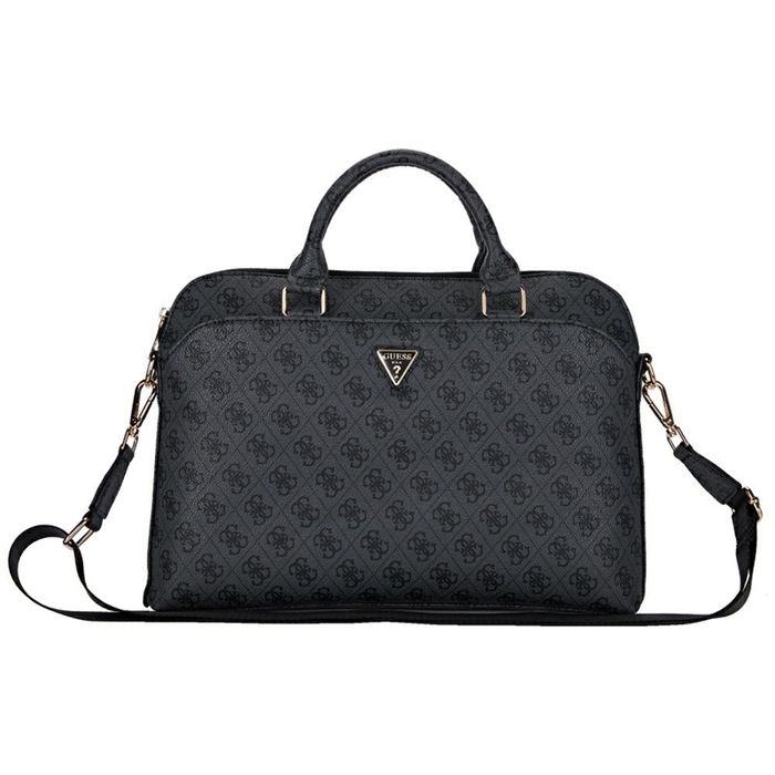 Guess 4G Zipper Pocket Triangle Logo - Torba na notebooka 15" (czarny)