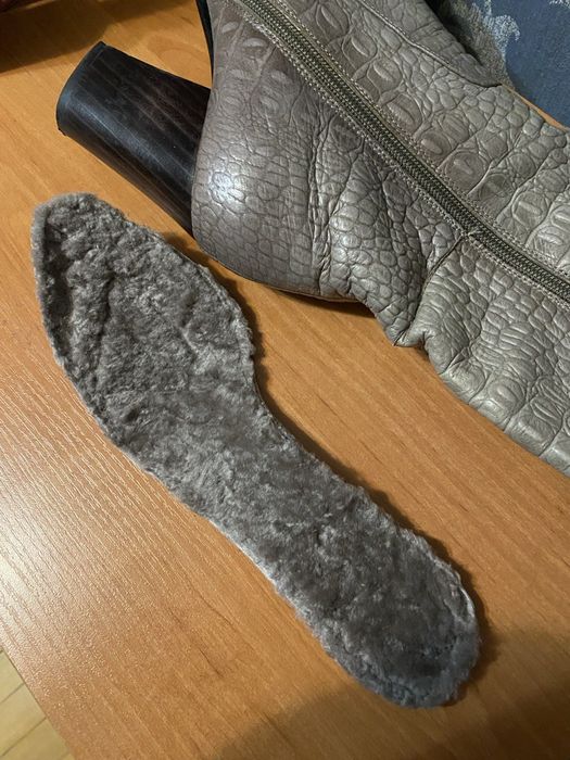 Зимові шкіряні чоботи