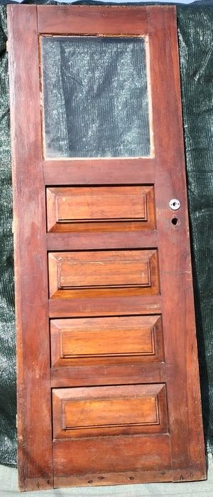 Porta  de Rua em Mogno/ Madeira Maciça