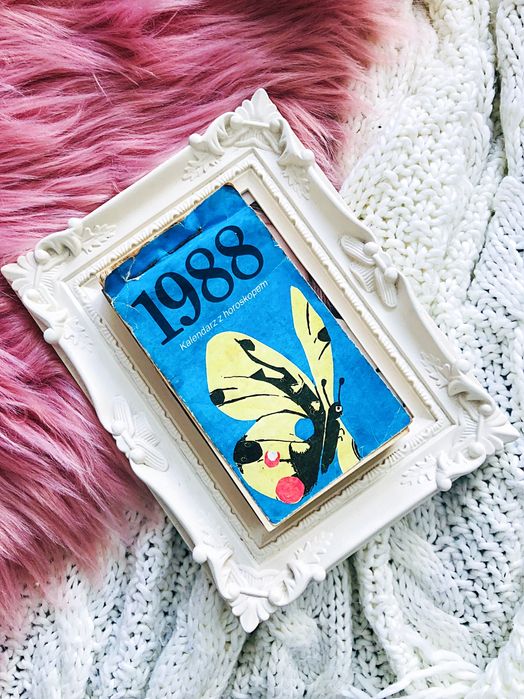 Kartki kalendarza rocznik 1988 PRL urodziny rocznice wyjątkowy prezent