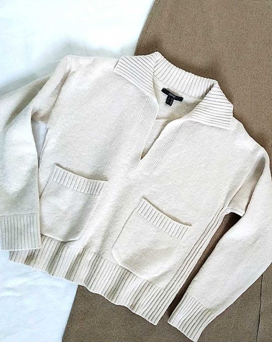 Жіночий джемпер світшот esprit, теплий, вовна-віскоза-кашемір xs-s