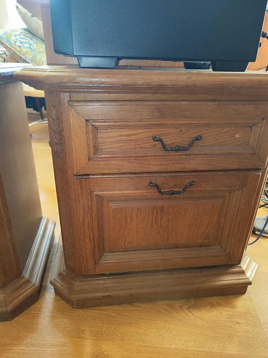 Тумба натуральное дерево, тумбочки дубовые прикроватные, ретро винтаж