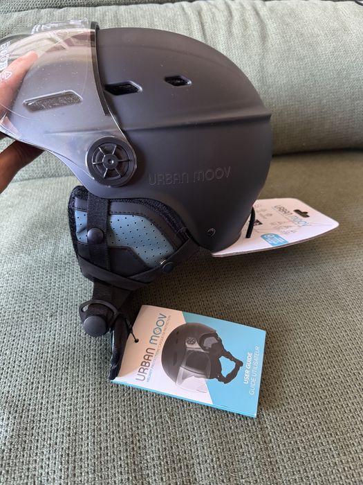 Capacete bicicleta com viseira