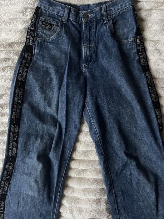 джинси на лампасах pacco sk8 rap y2k jnco style wide jeans