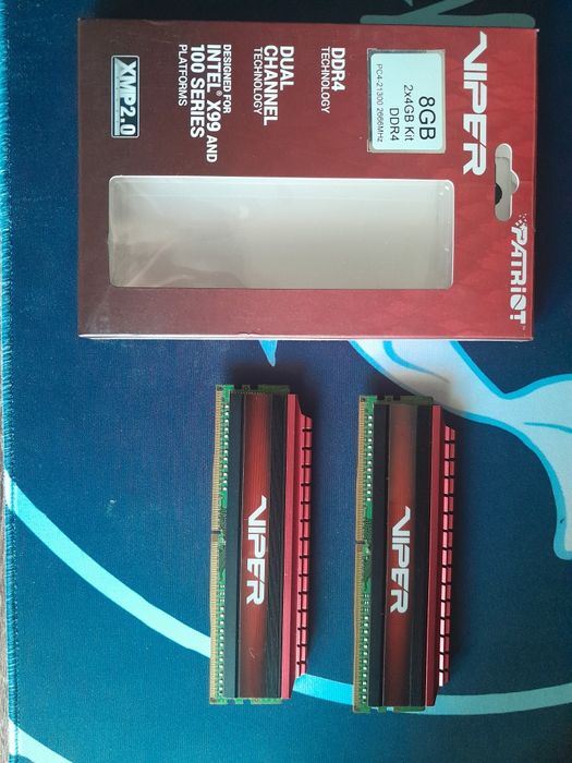 Sprzedam zestaw pamięci RAM Patriot Viper DDR4 8 GB (2x4 GB) 2666 MHz CL15