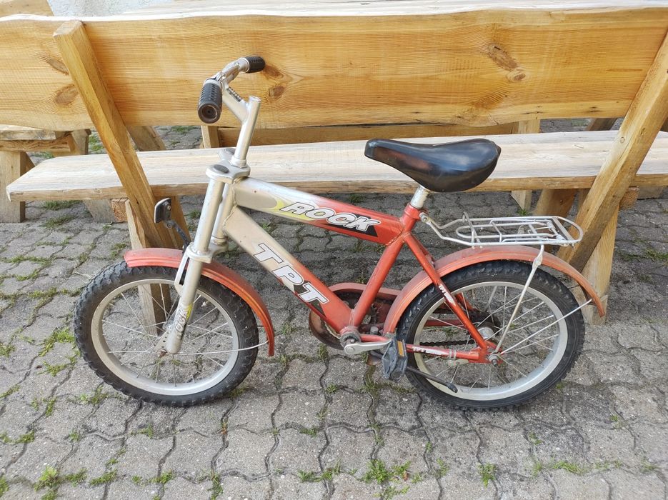 Rowerek dziecięcy 14" 4 - 6 lat z bagażniki TPT Rock rower em