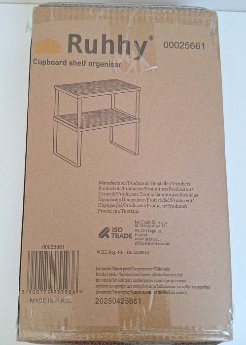 N O W E Półki Loft 4 sztuki bambus kuchenne kuchni łazienki organizer