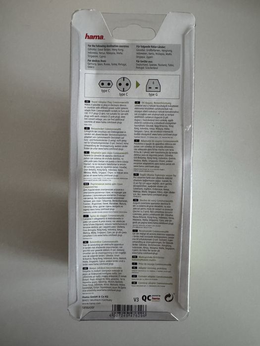 Adaptador tomada para viagem