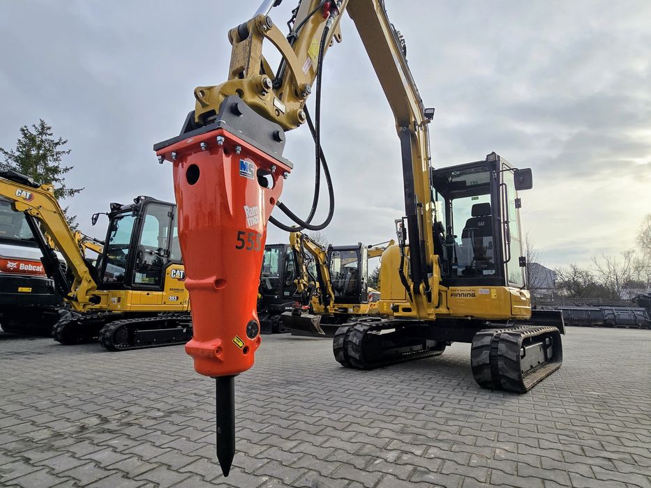 Młot hydrauliczny wyburzeniowy 275kg Rammer BR555 koparka 3,2 - 8t