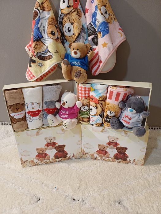 Zestaw ręczników dziecięcych MIŚ TEDDY w pudelku