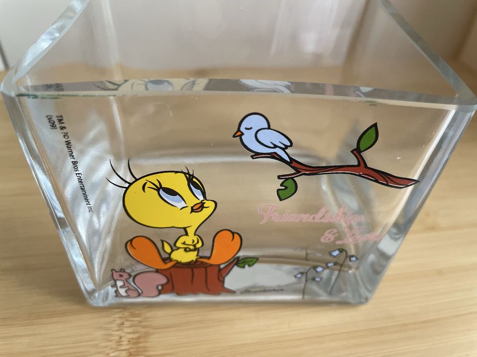 Szklany pojemnik Tweety