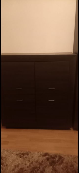 Komoda Black Red White wenge