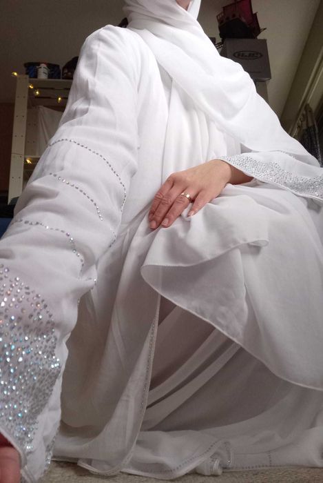 Abaya vestido branco