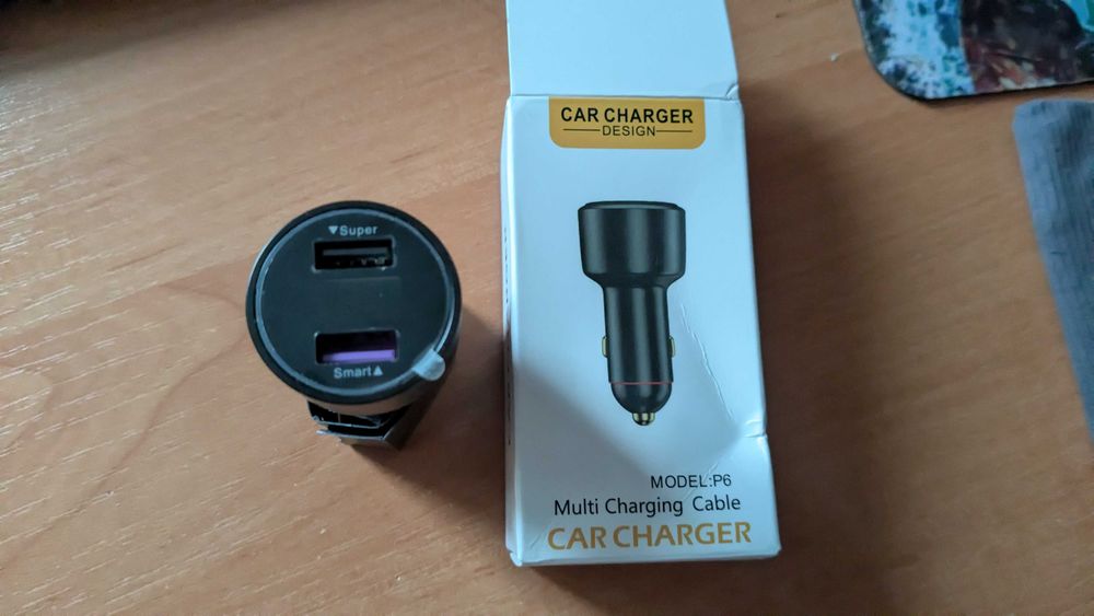 Супершвидка автомобільна зарядка Xiaomi Car Charger 120W (G21 / P6), 2 USB