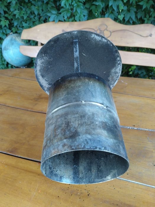 Nakładka daszek na komin fi 18 cmstal żaroodporna nierdzewna