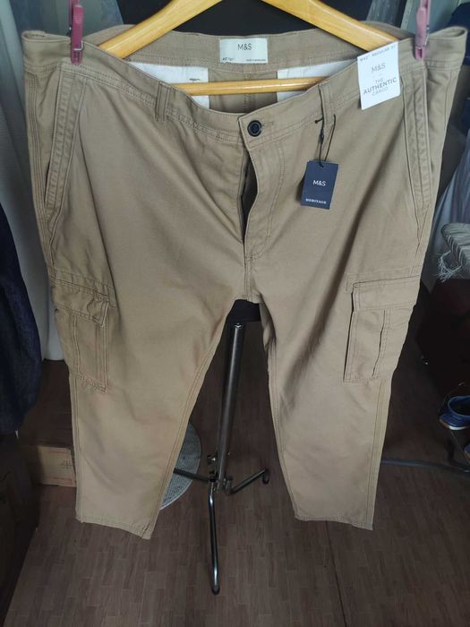 Джинсы cargo Marks&Spencer United Kingdom w42 stretch beige.