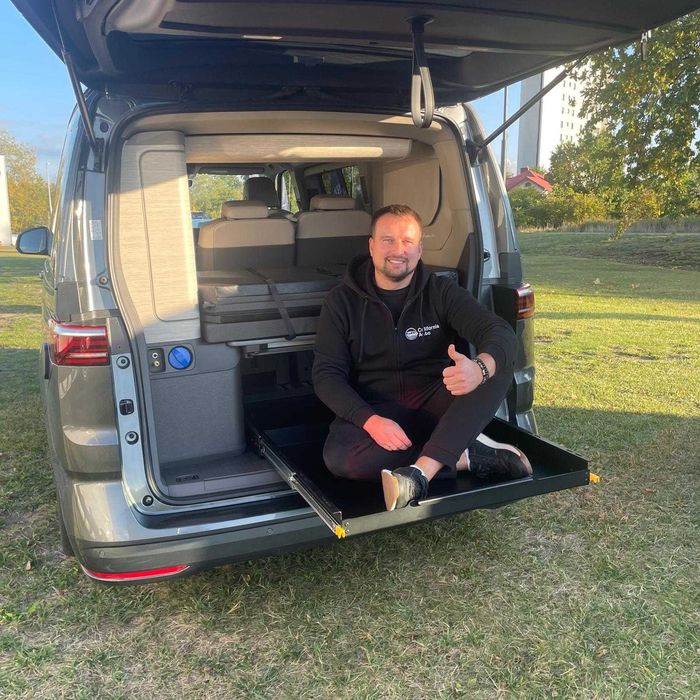 Aluminiowa Wysuwana szuflada 150kg VW Nowa California Ocean Coast T7