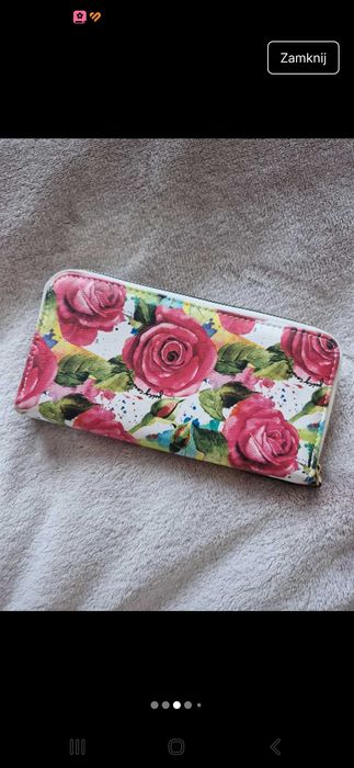 Portfel w róże Juice Couture