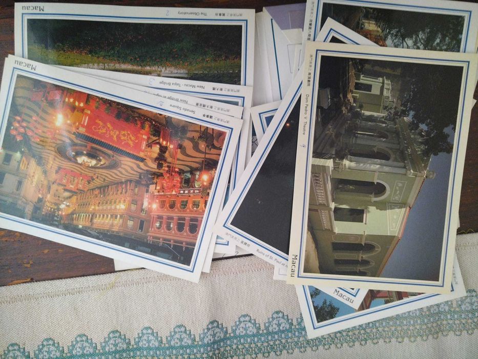 11 postais ilustrados de Macau