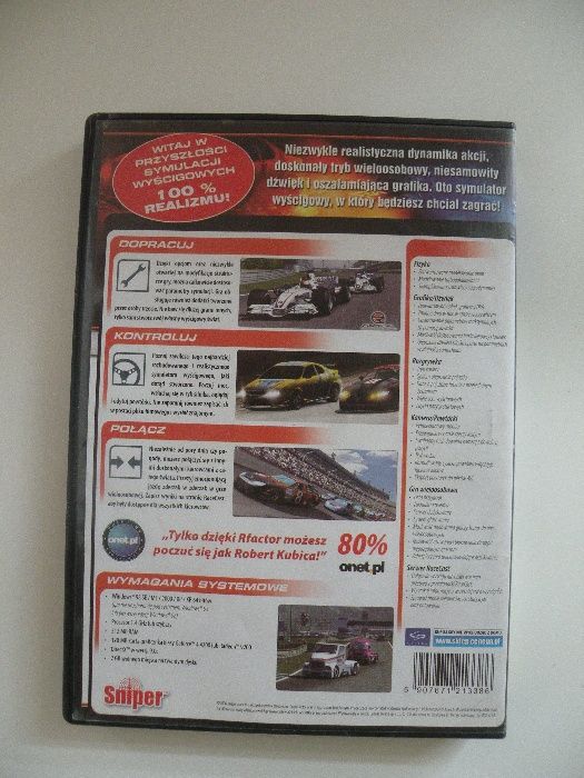 50F1 Formuła 1 gra na PC R,Kubica