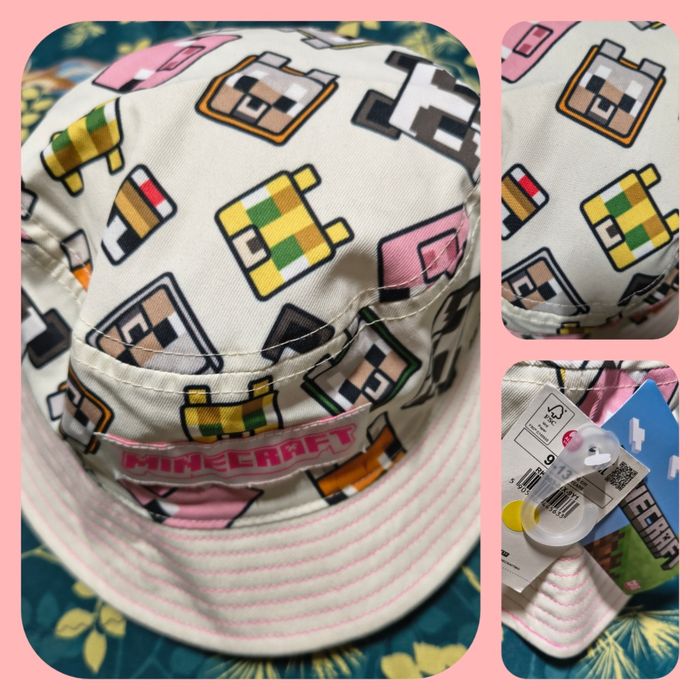 Kapelusz przeciwsłoneczny bucket hat Minecraft Reserved roz. 140-152
