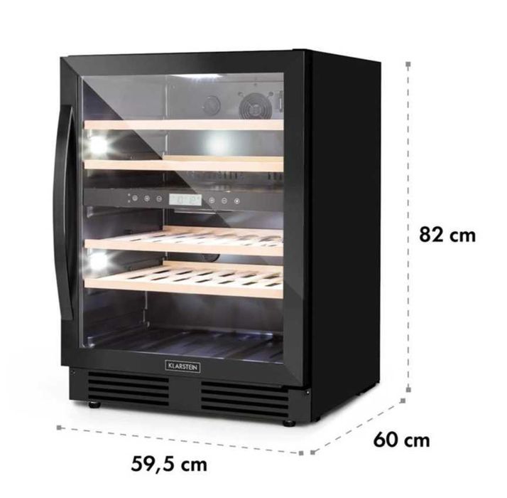 Lodówka do wina, winiarka dwustrefowa 43But. Klarstein  S-342