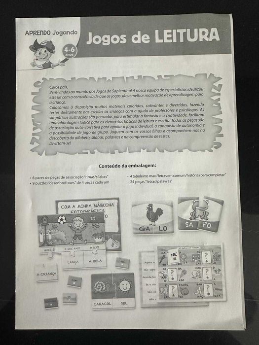 Jogo Educativo / didático: "Jogos de Leitura" - Clementoni