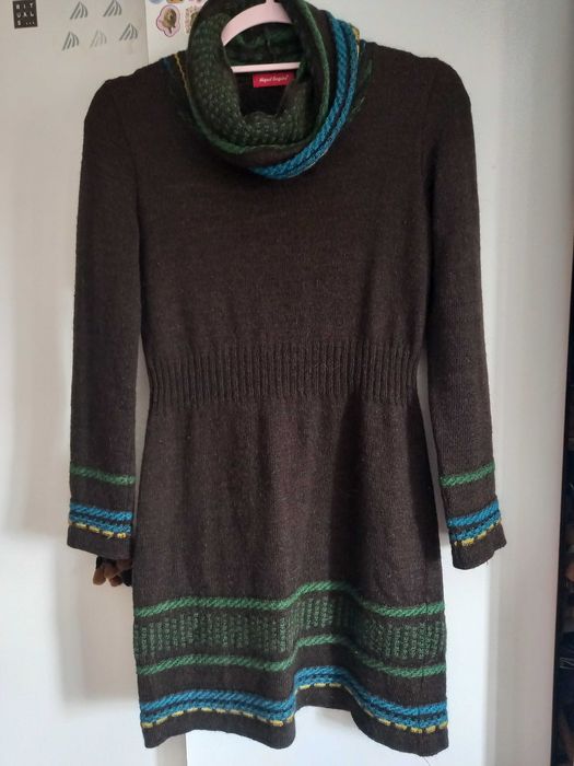 Vestido de malha castanho, quente - M - Miguel Gageiro