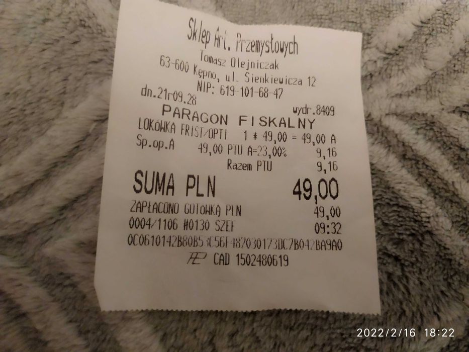 Lokówka ceramiczna optimum