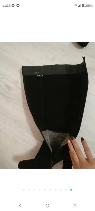 Жіночі замшеві ботінки