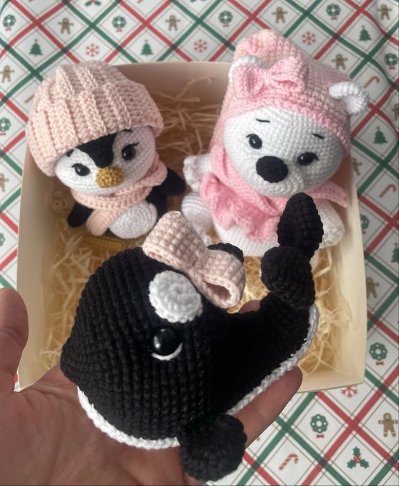 Вʼязана косатка з бантиком