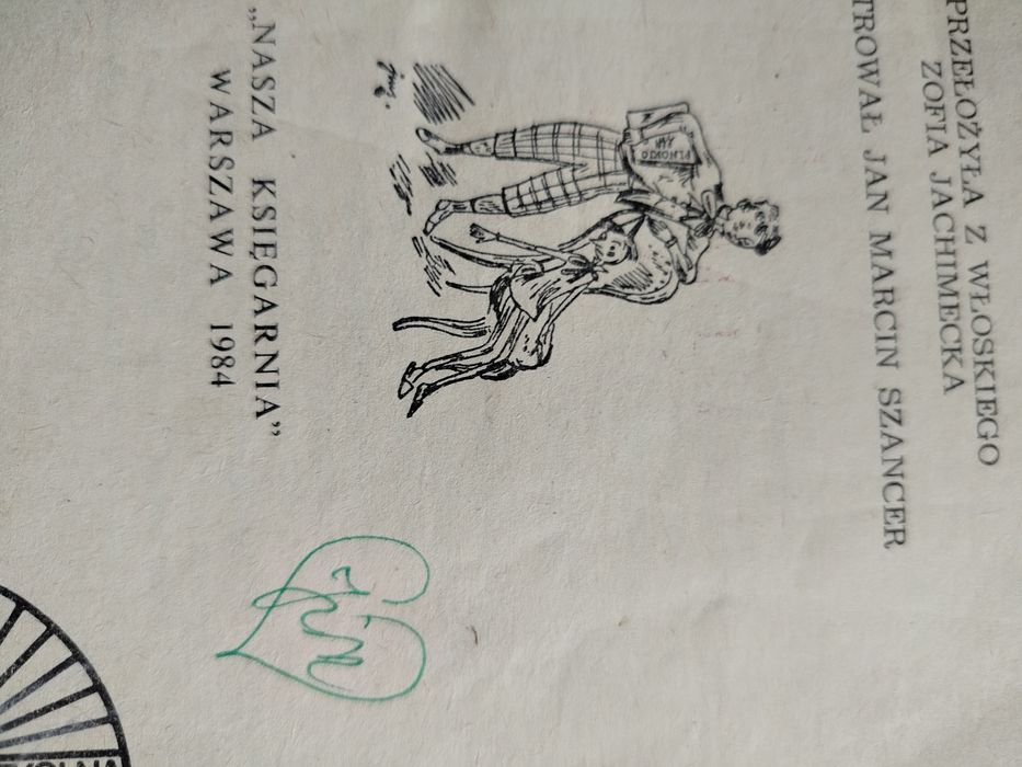 Pinokio, ilustracje Szancera.