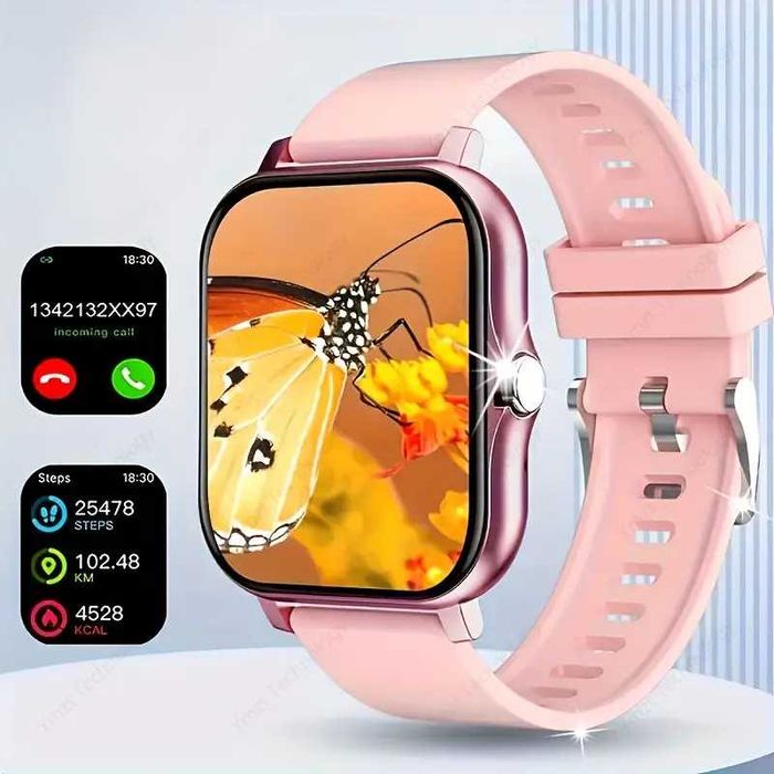 Смарт-годинник у стильному рожевому кольорі, Pink — новий!