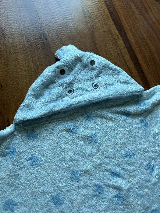 Ręcznik z kapturem niebieski