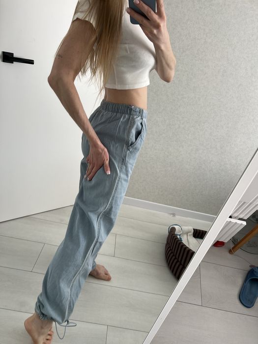 Джинси карго прямі довгі