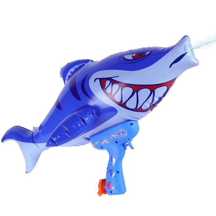 Pistolet Na Wodę Dmuchany Rekin 70x28 Cm Solidny Zabawka Letnia Do Basenu Plaży Ogrodowej Dla Dzieci Free & Easy