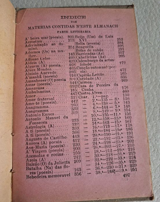 Almanaque de Lembranças Luso-Brasileiro 1986 e 1912