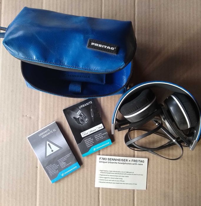 нові навушники Freitag+ Sennheiser Urbanite XL limited edition