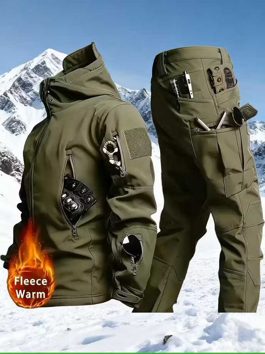 Softshell костюм чоловічий — комфортний, теплий, вітростійкий НА ФЛІСІ