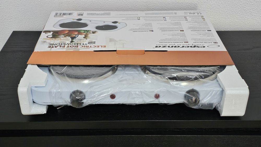 Fogão eléctrico portatil de 2 placas novo