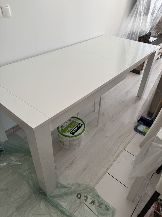 Sprzedam stół biały lakierowany 120-190 x 80 cm